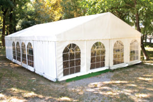 Harsh cleaners will reduce the life of tent fabric. If they must be used, be sure to remove the cleaner quickly and rinse and dry  thoroughly before storing the fabric.