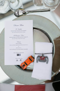 The event’s focus stayed true to automobiles, even throughout the dinner catered by Drago Events, Beverly Hills, Calif. Photo by Scott Clark Photo.