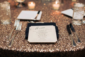Using multiple textures can add depth to table decor. Photo courtesy of Après Party and Tent Rental. 