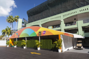 Arena Americas supplied tents to the 2016 Miami Open for the fourth year. Photo courtesy of Arena Americas.