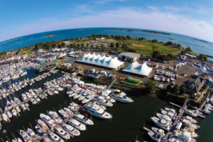 Stamford Tent & Event Services, Stamford, Conn., installed 100-by-210-foot and 100-by-100-foot Anchor Century® tents for a boat show in Fairfield County, Conn. Photo courtesy of Stamford Tent & Event Services. 