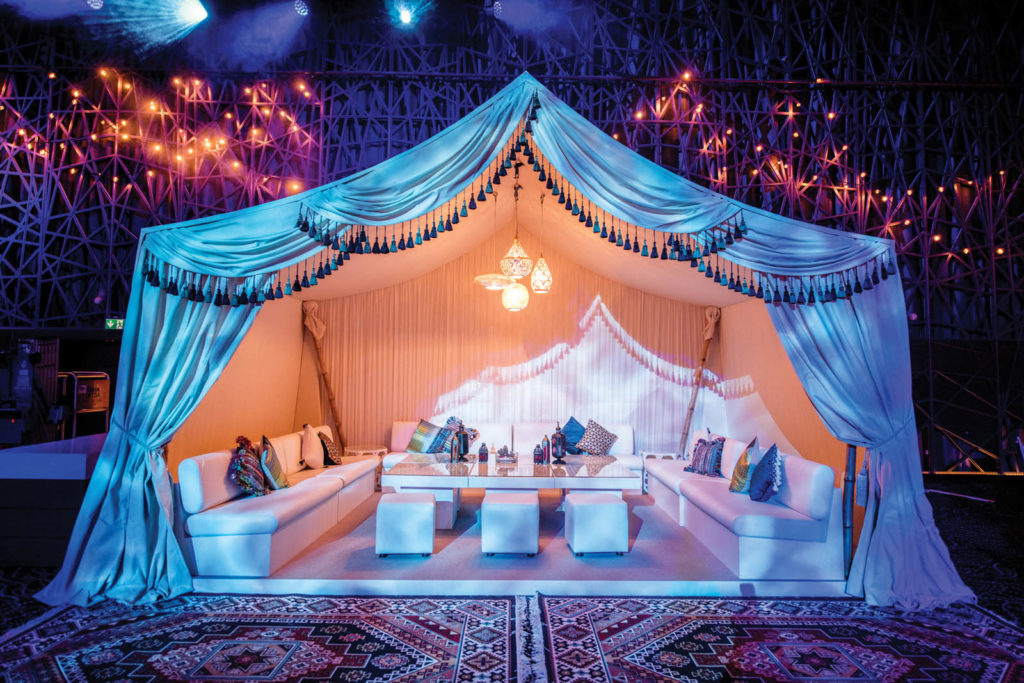 Electra’s custom Ramadan tenting features modern luxury with an Arabian ...